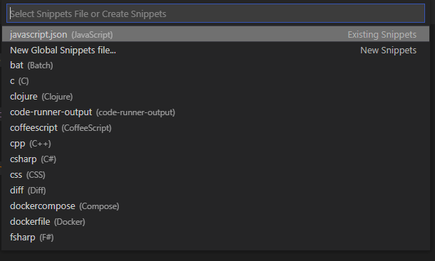 custom user snippet for windows