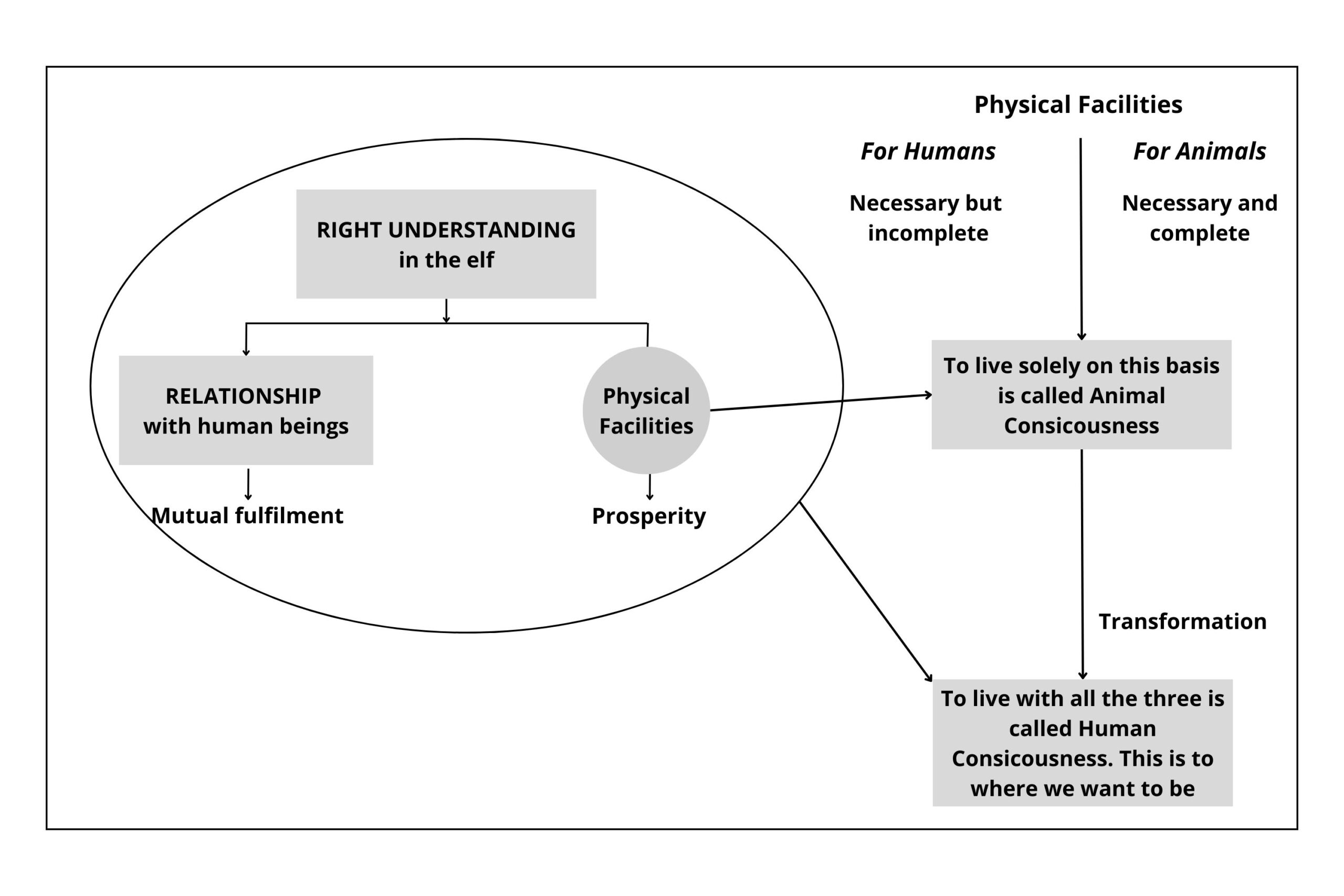 understanding and living in harmony at various level