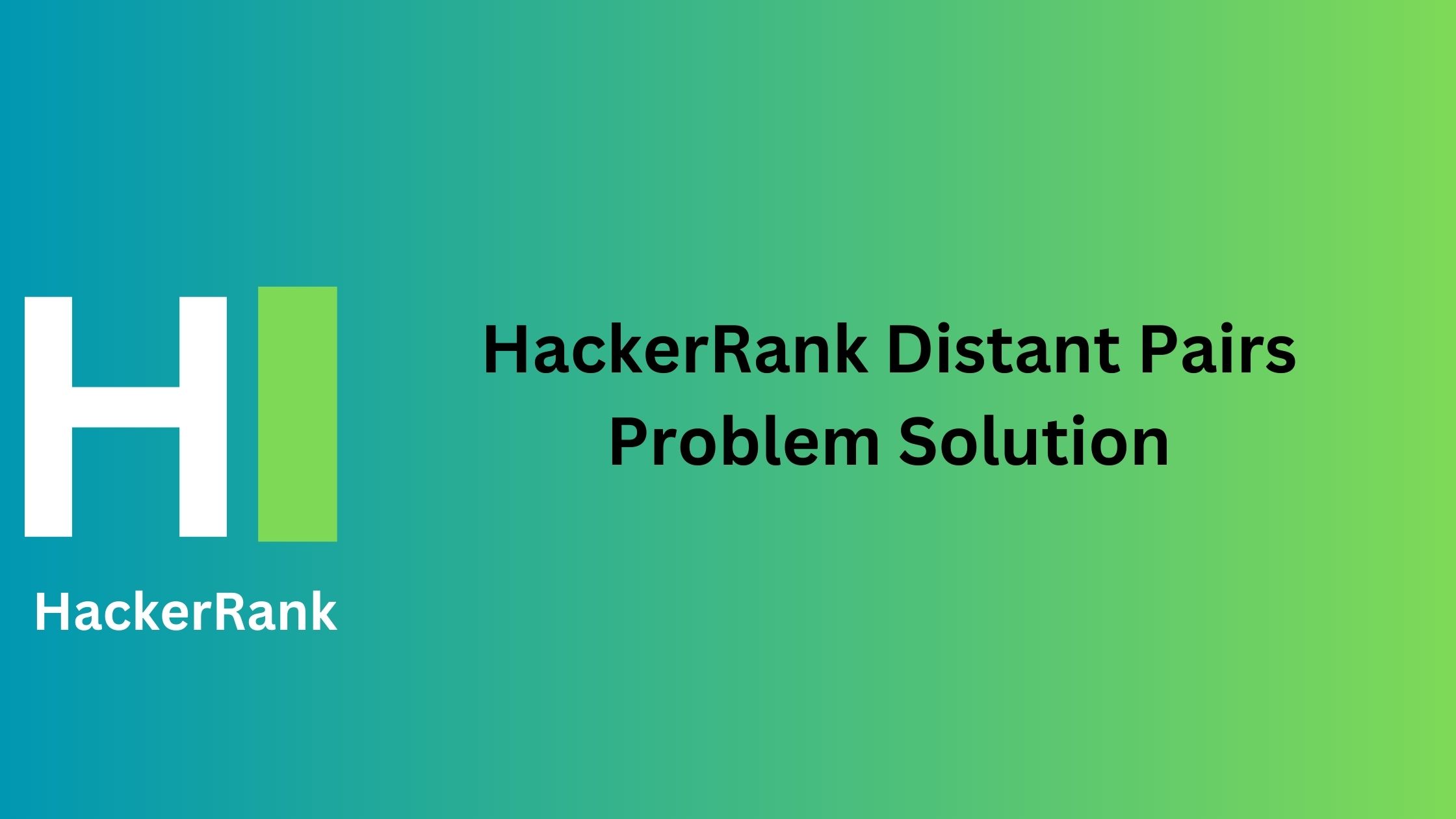 HackerRank Distant Pairs Problem Solution