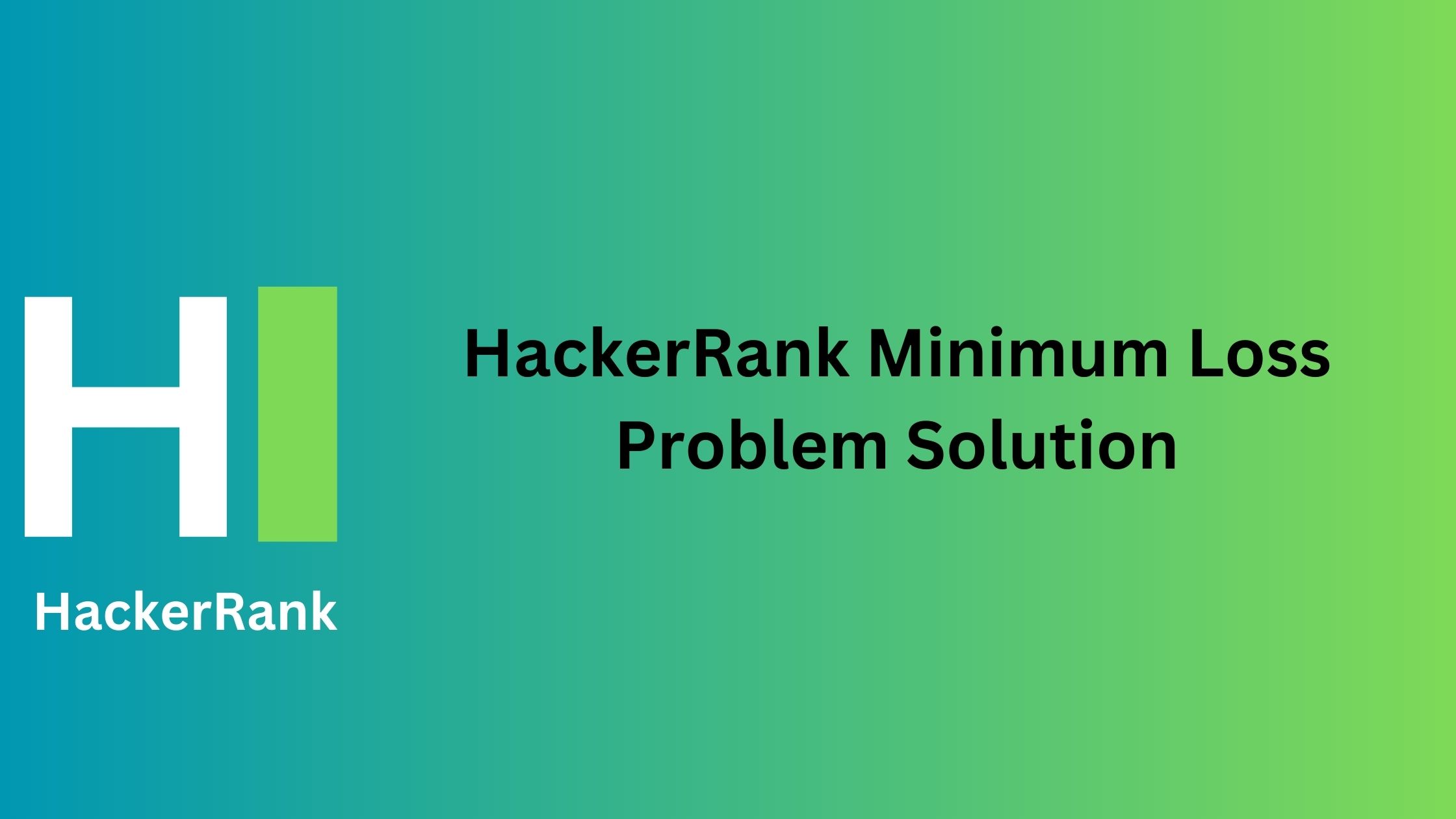 HackerRank Minimum Loss Problem Solution