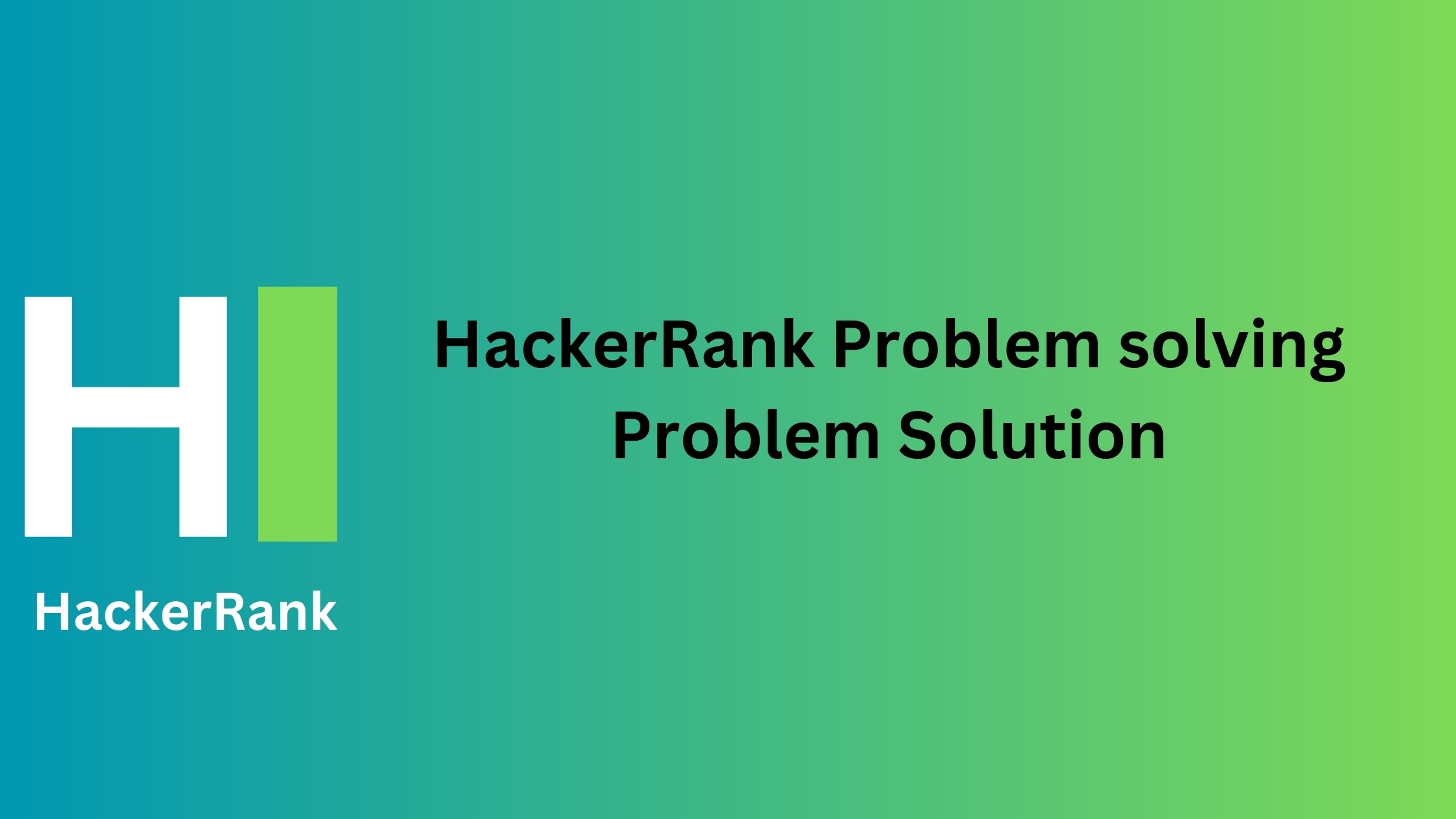 problem solving hackerrank solution