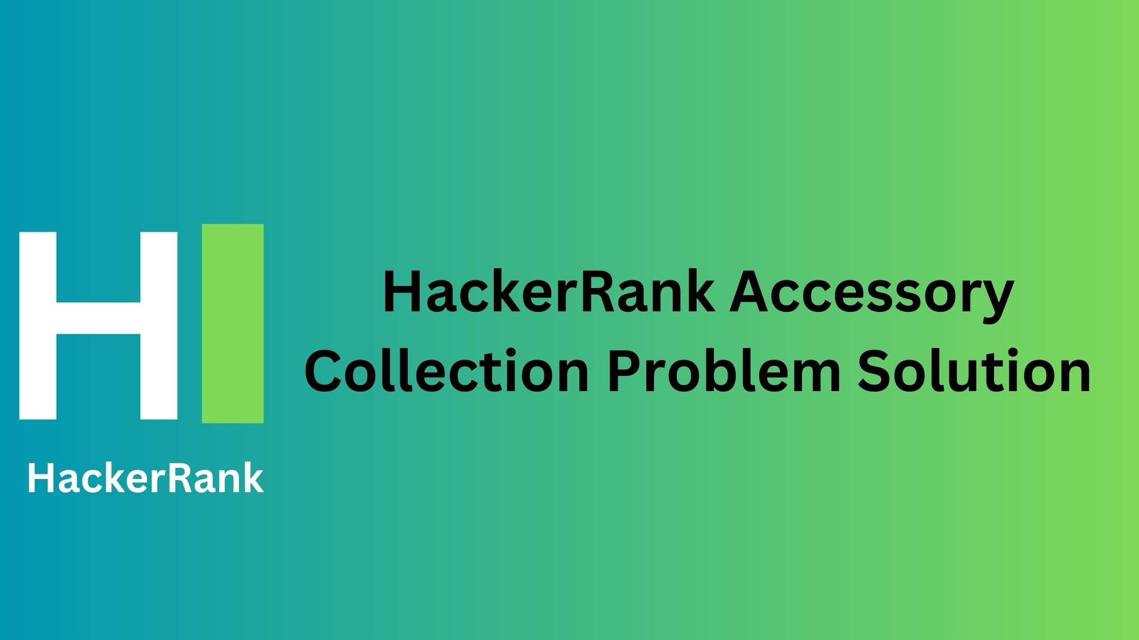HackerRank Accessory Collection Problem Solution