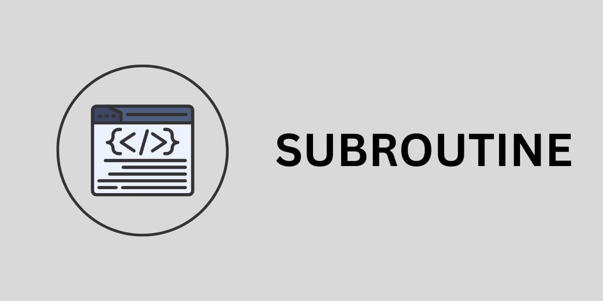 Subroutine in computer architecture