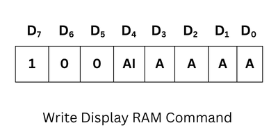 Write Display RAM Command