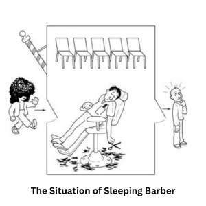 Sleeping barber problem in operating system